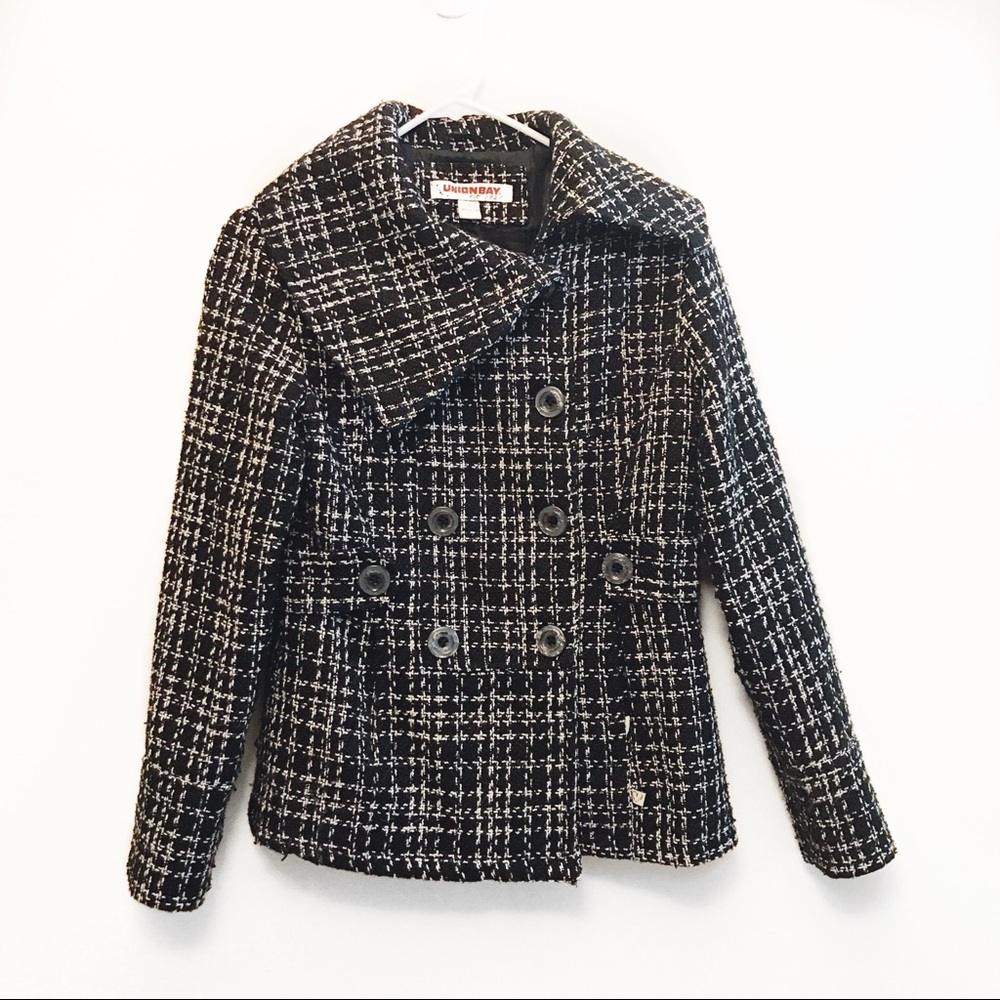 Union Bay Peacoat with Asymmetrical Collar